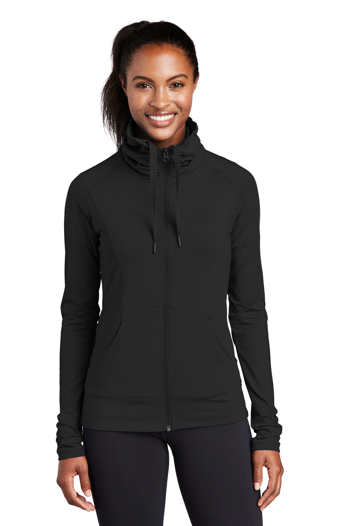 Sport-Tek® Women&#39;s Sport-Wick® Stretch Full-Zip Jacket. LST852