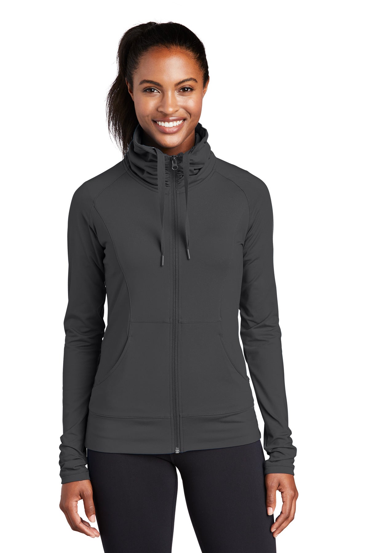Sport-Tek® Women&#39;s Sport-Wick® Stretch Full-Zip Jacket. LST852