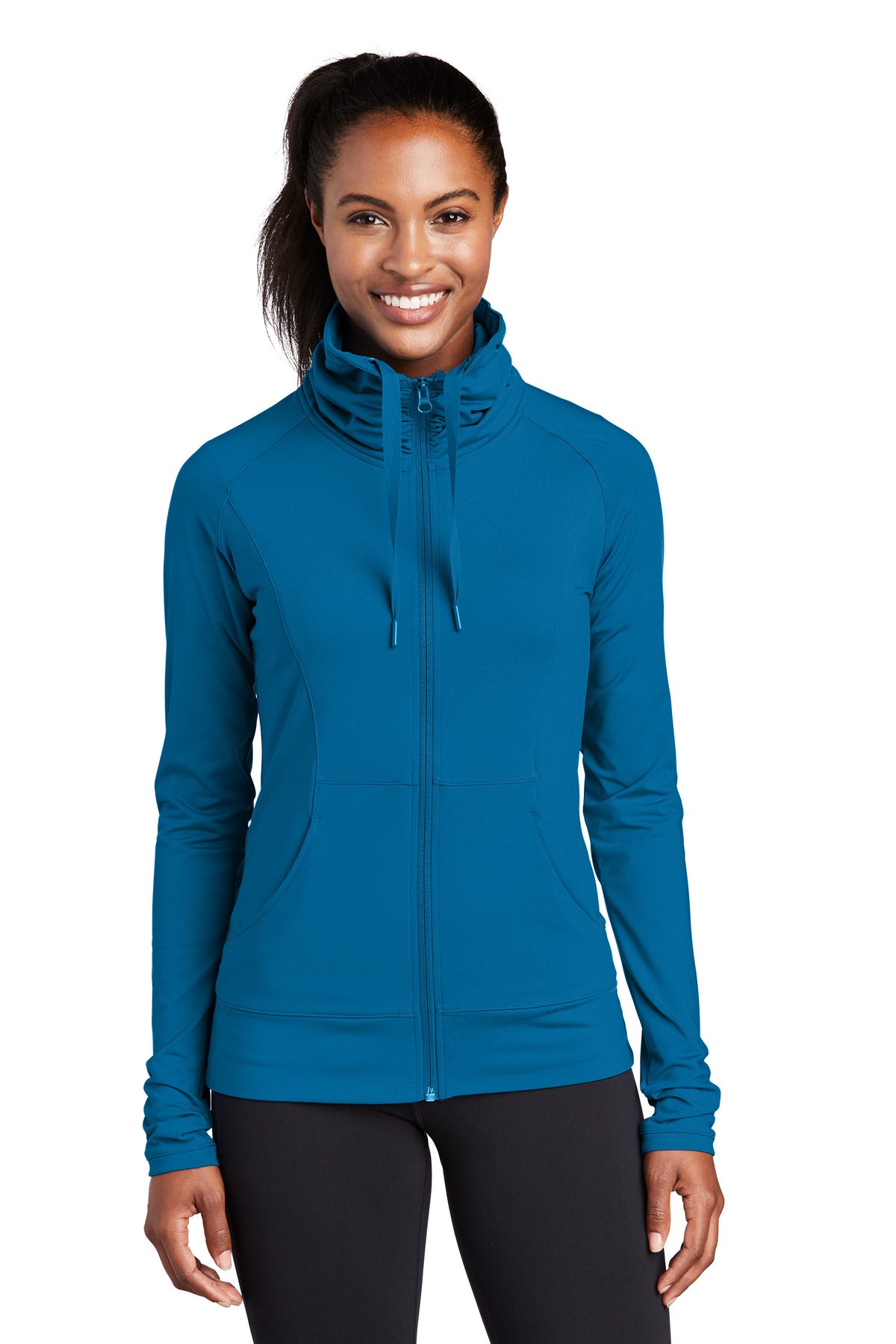 Sport-Tek® Women&#39;s Sport-Wick® Stretch Full-Zip Jacket. LST852