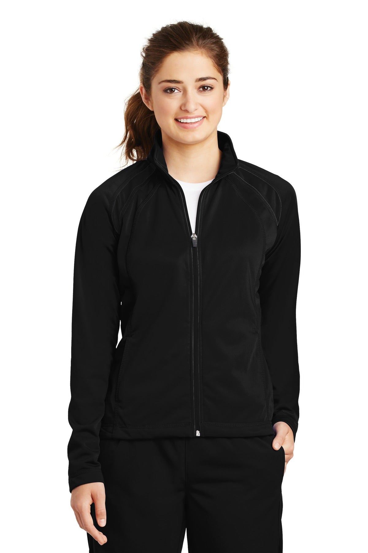 Sport-Tek® Women&#39;s Tricot Track Jacket. LST90