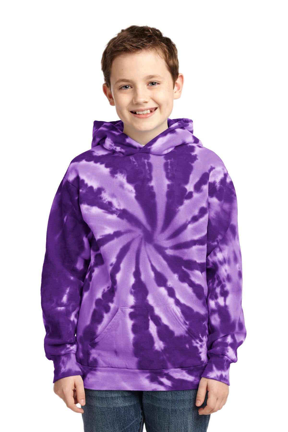 Port &amp; Company® Youth Tie-Dye Pullover Hooded Sweatshirt. PC146Y