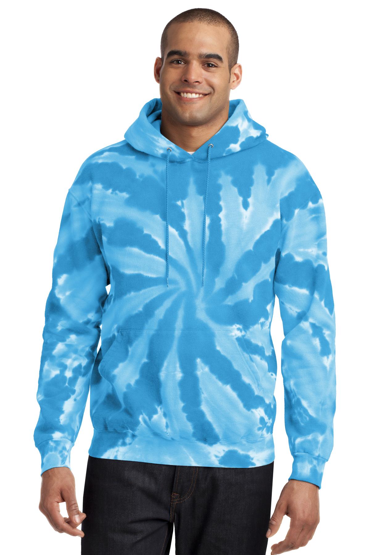 Port &amp; Company® Tie-Dye Pullover Hooded Sweatshirt. PC146