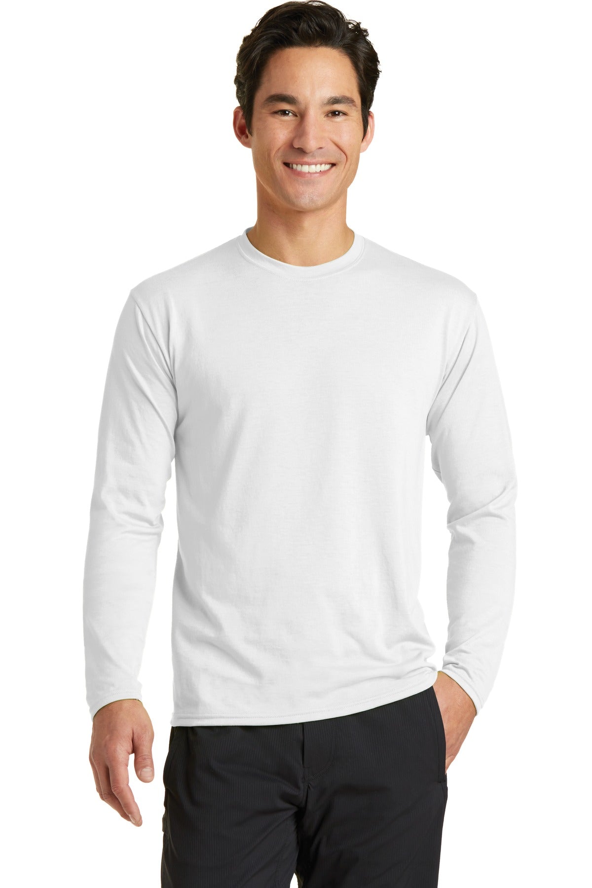 Port &amp; Company® Long Sleeve Performance Blend Tee. PC381LS