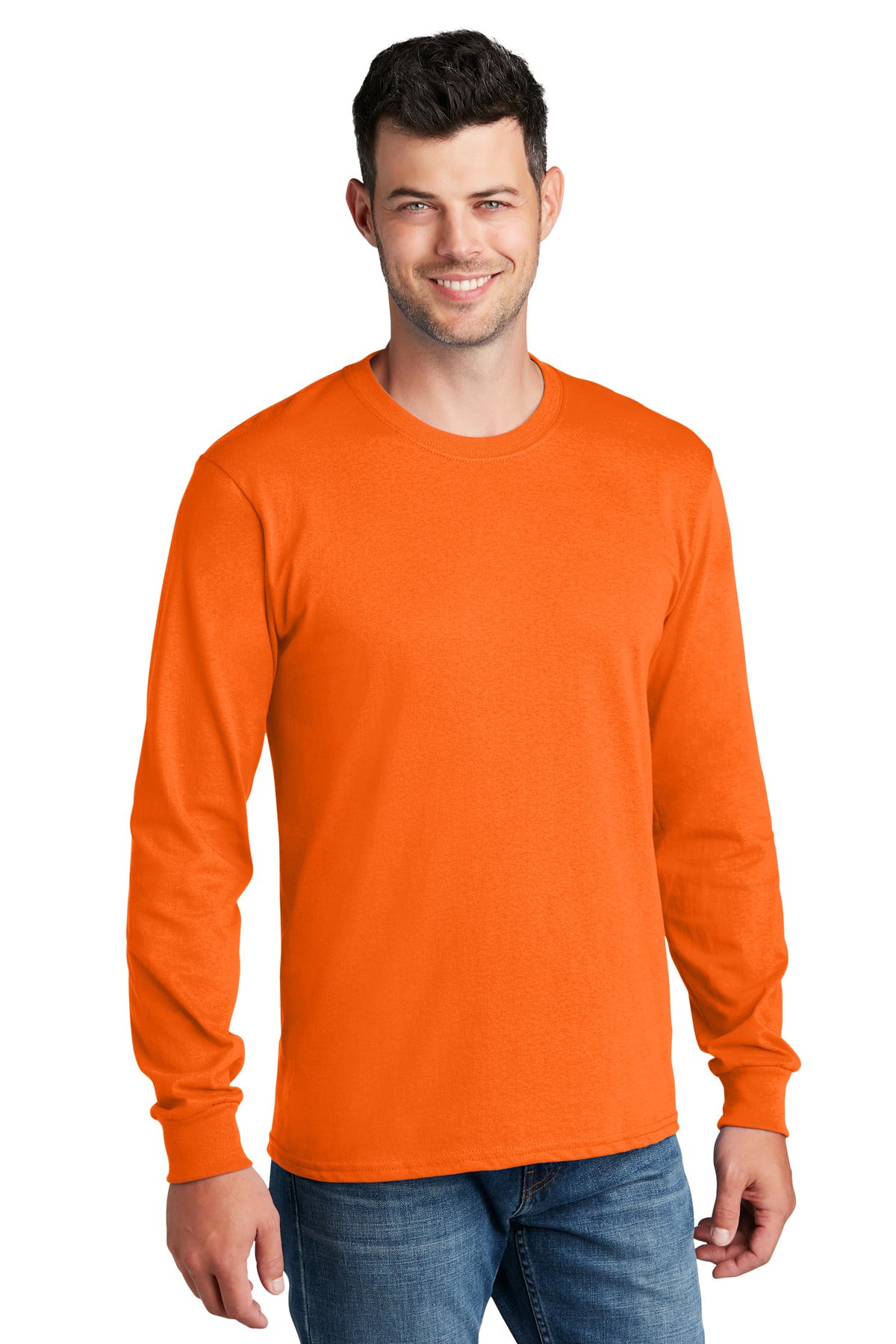 Port &amp; Company® - Long Sleeve Core Cotton Tee. PC54LS