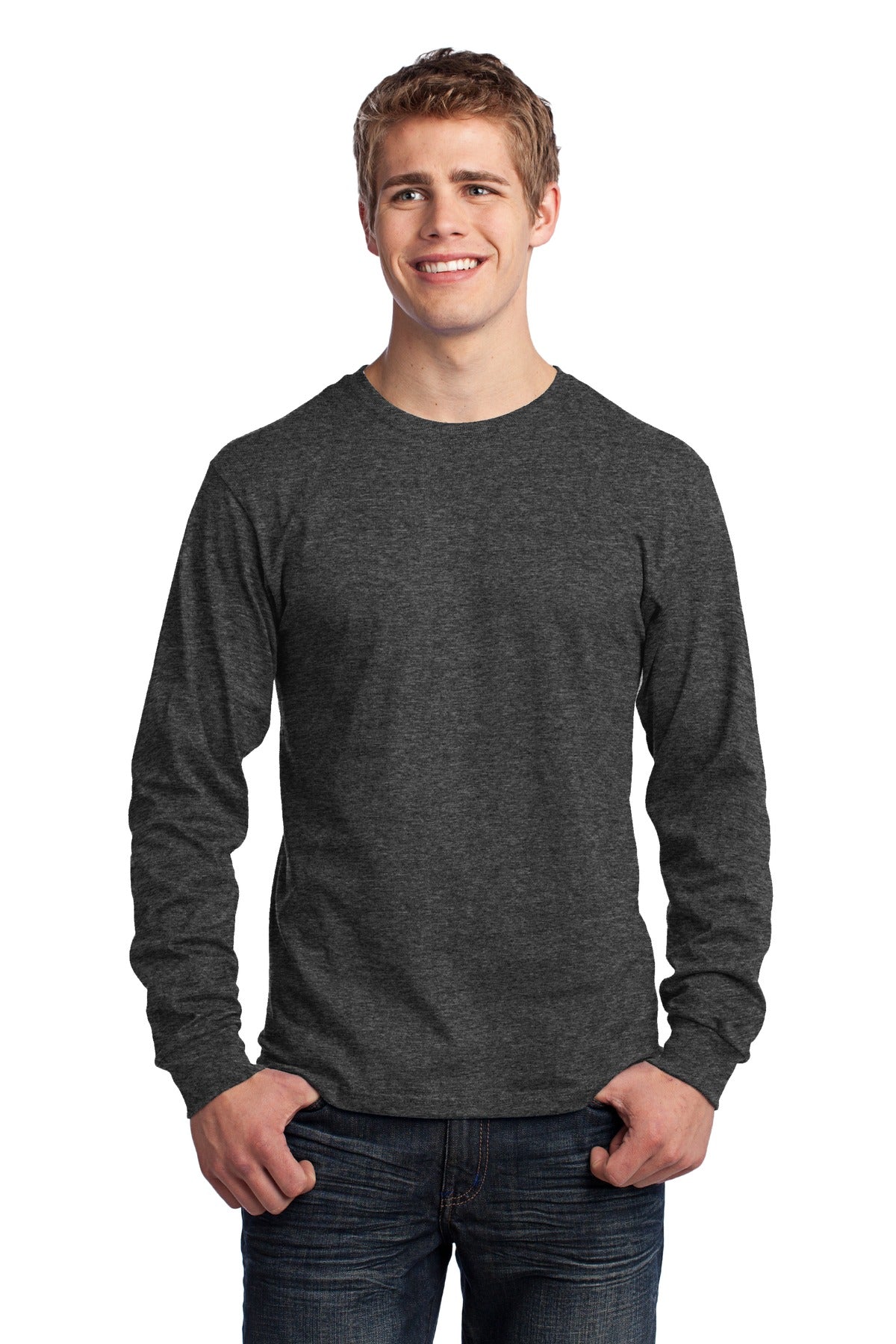 Port &amp; Company® - Long Sleeve Core Cotton Tee. PC54LS