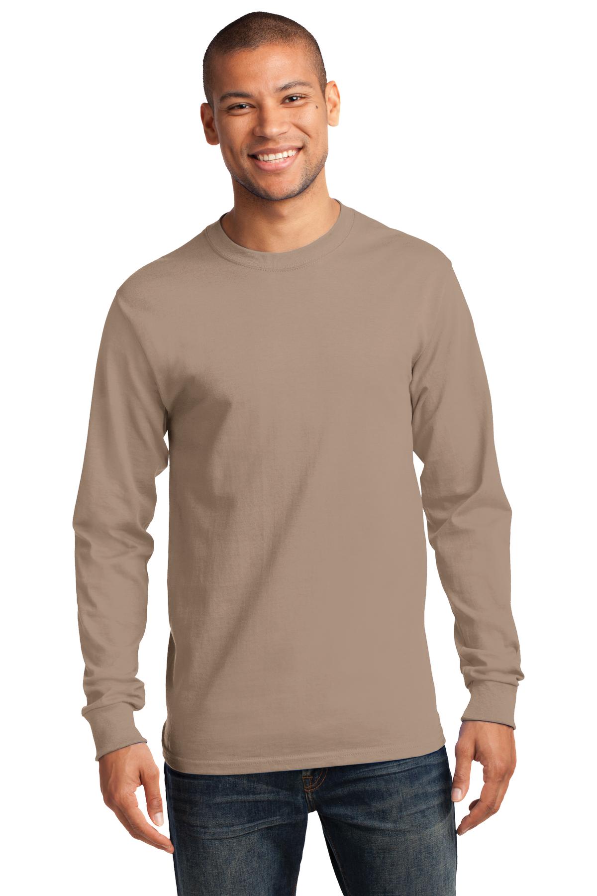 Port &amp; Company® - Tall Long Sleeve Essential Tee. PC61LST