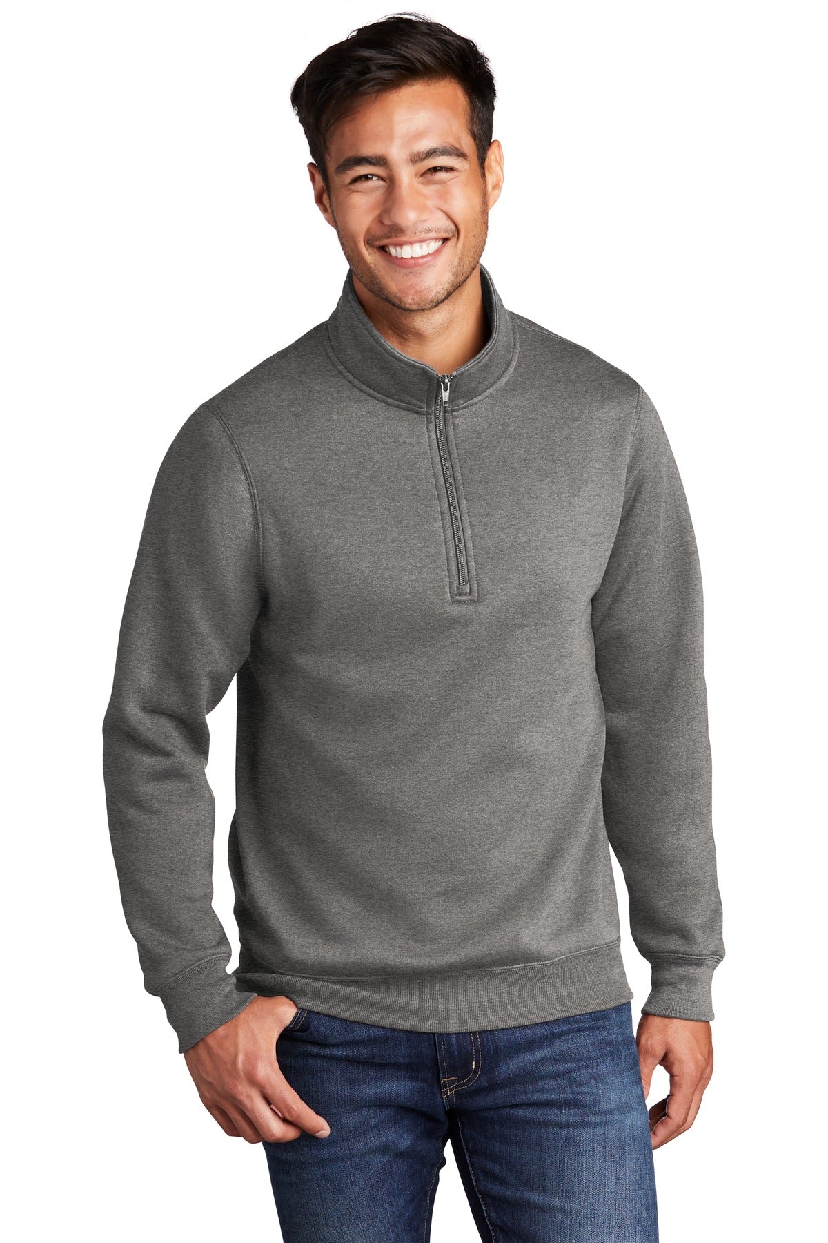 Port &amp; Company ® Core Fleece 1/4-Zip Pullover Sweatshirt PC78Q