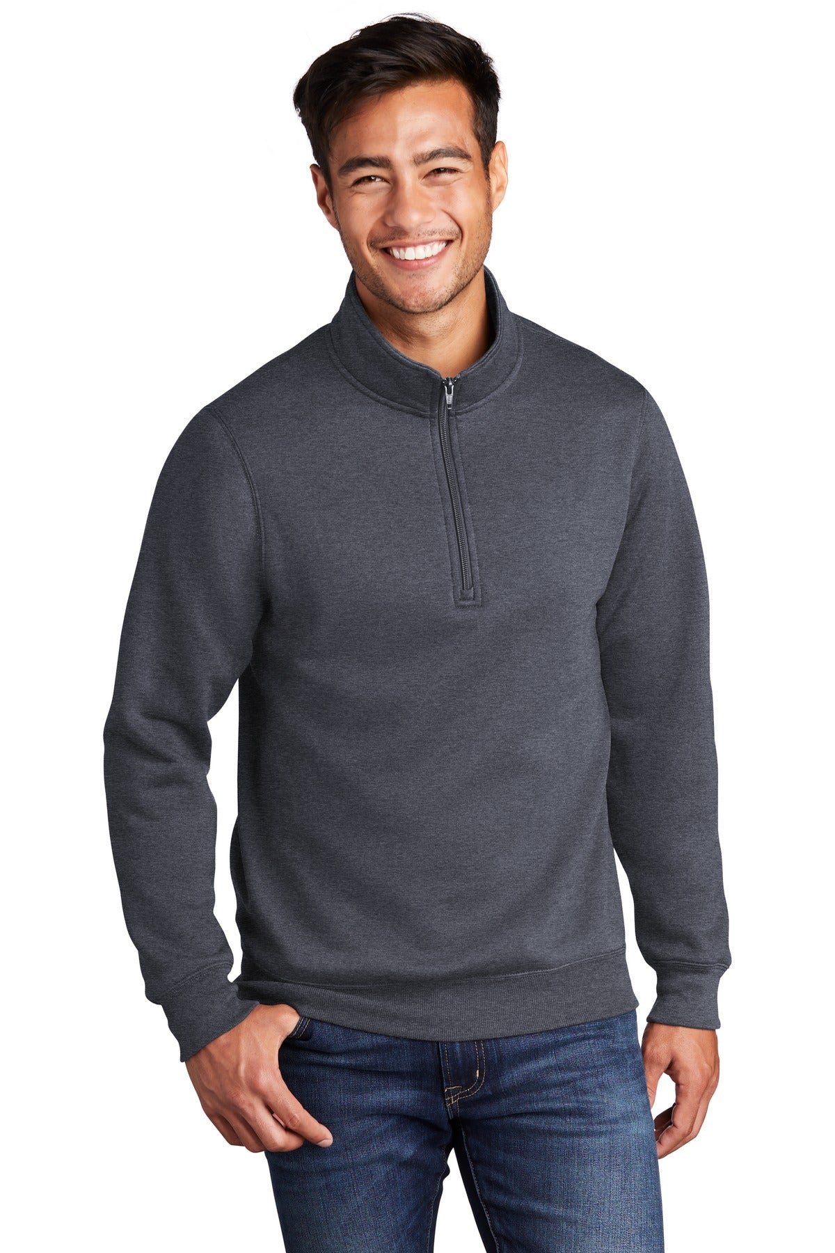 Port &amp; Company ® Core Fleece 1/4-Zip Pullover Sweatshirt PC78Q