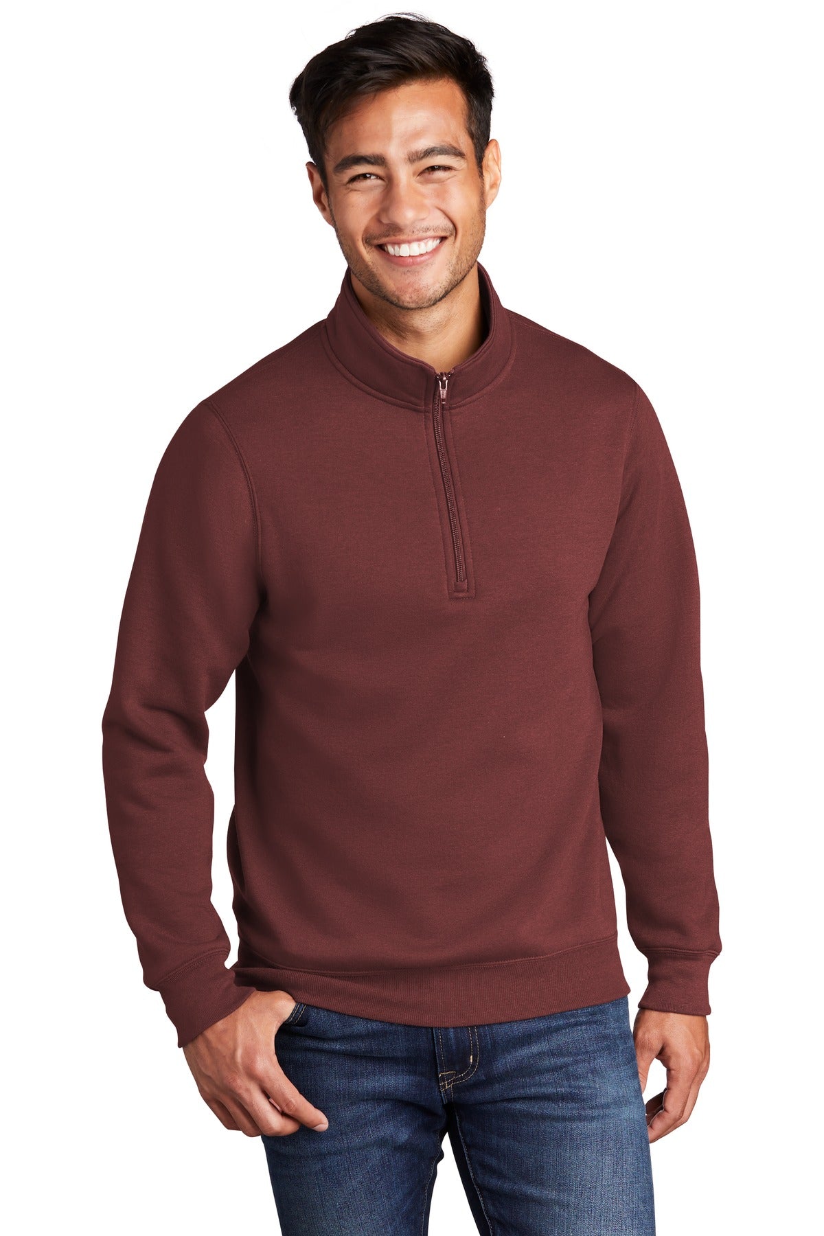 Port &amp; Company ® Core Fleece 1/4-Zip Pullover Sweatshirt PC78Q