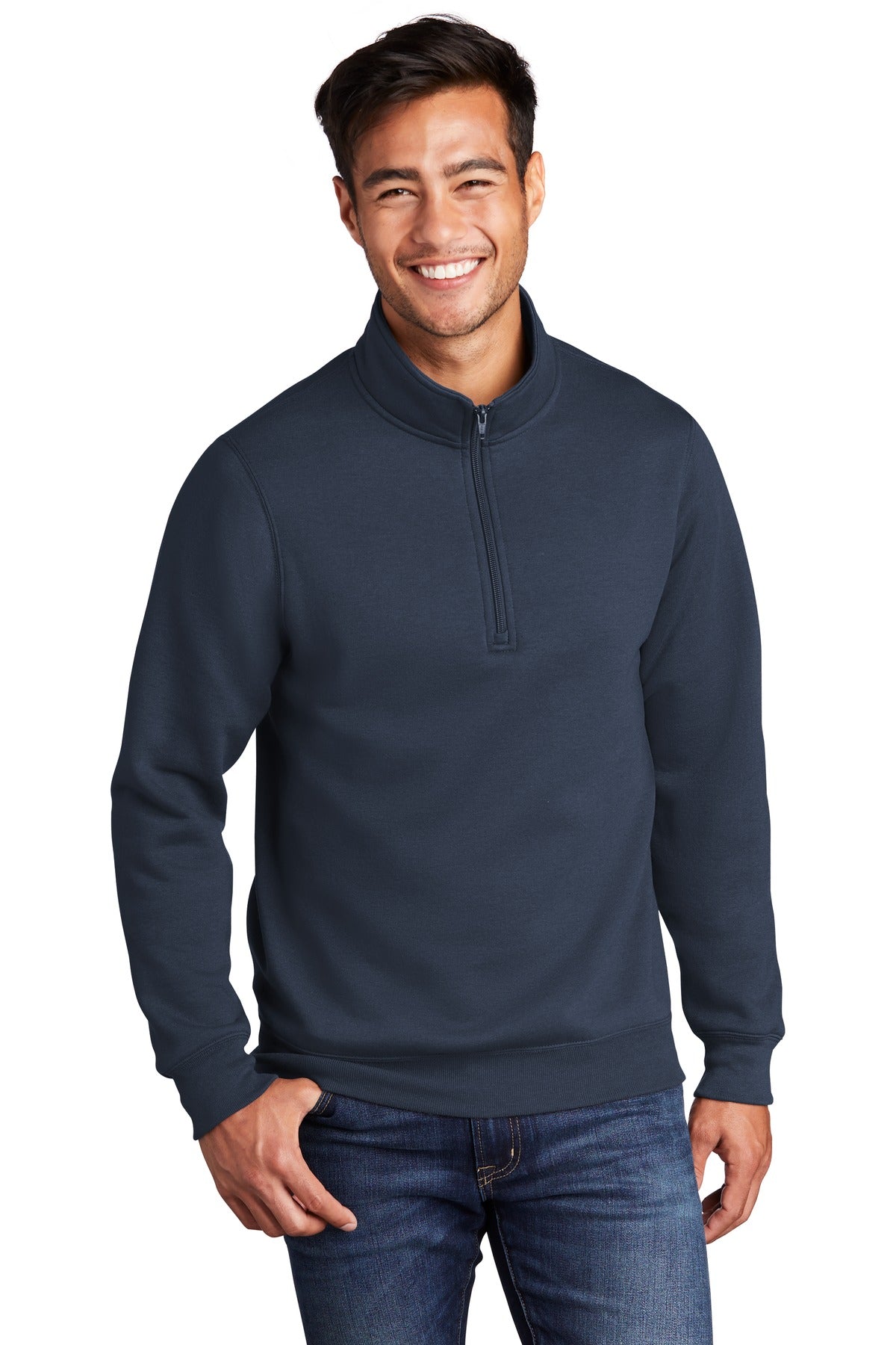 Port &amp; Company ® Core Fleece 1/4-Zip Pullover Sweatshirt PC78Q