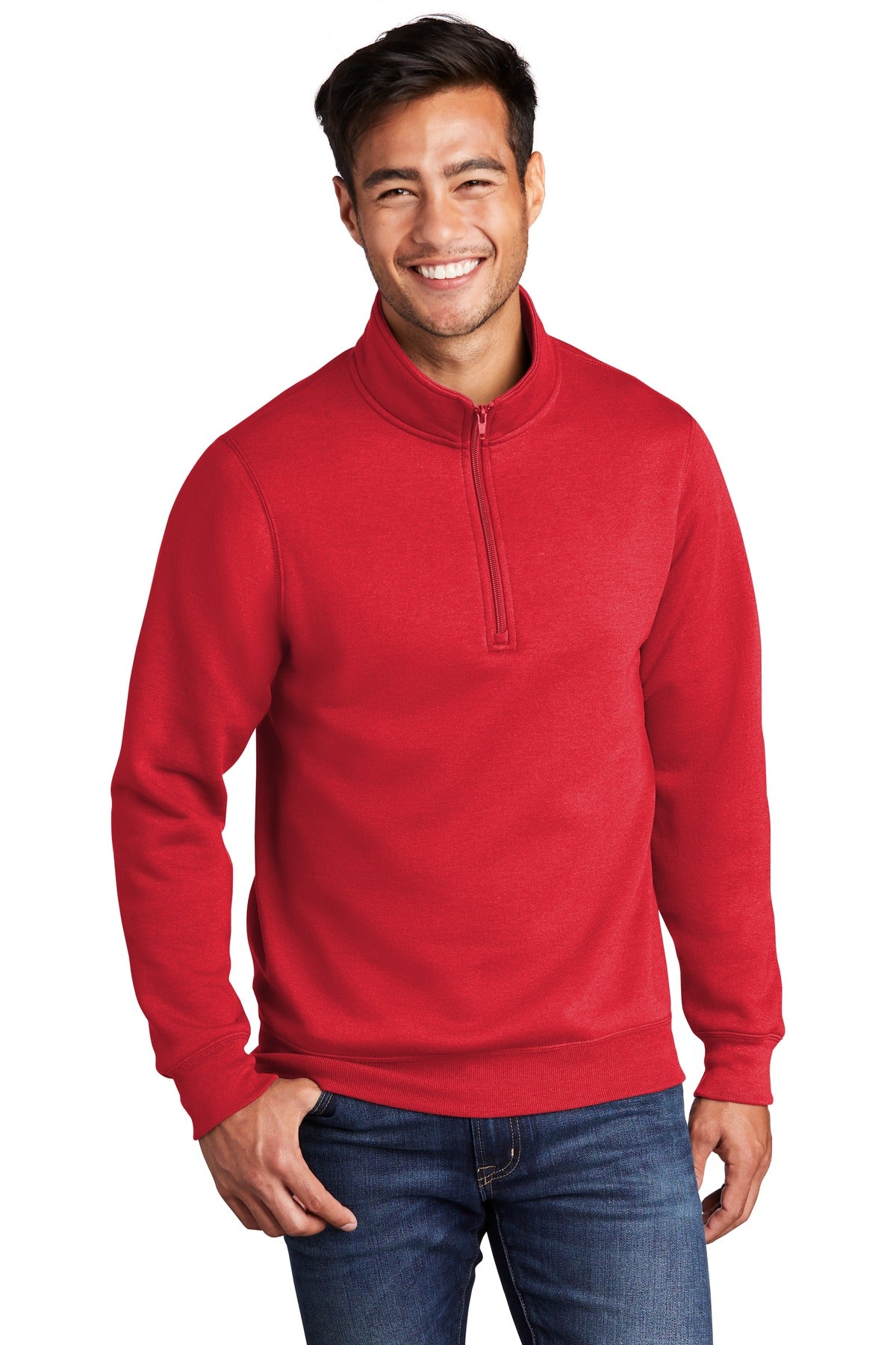 Port &amp; Company ® Core Fleece 1/4-Zip Pullover Sweatshirt PC78Q