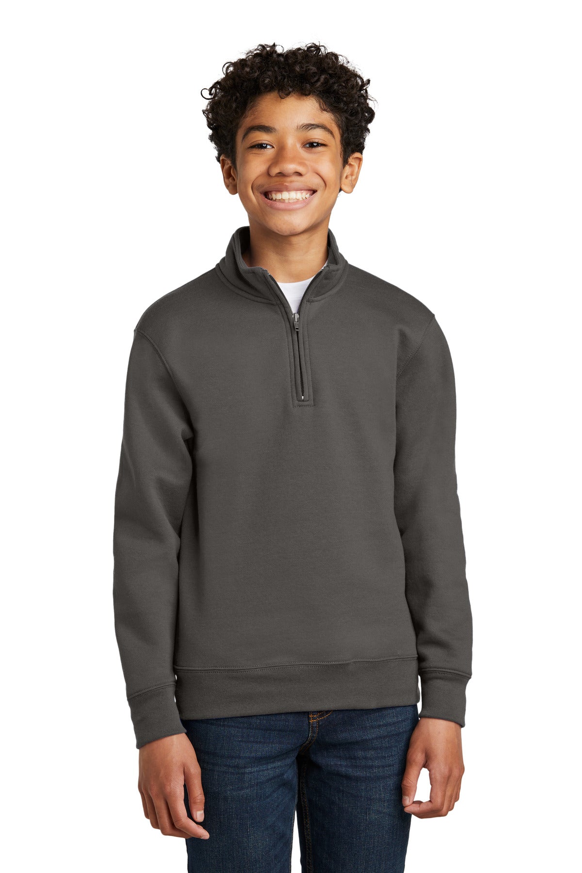 Port &amp; Company® Youth Core Fleece 1/4-Zip Pullover Sweatshirt PC78YQ