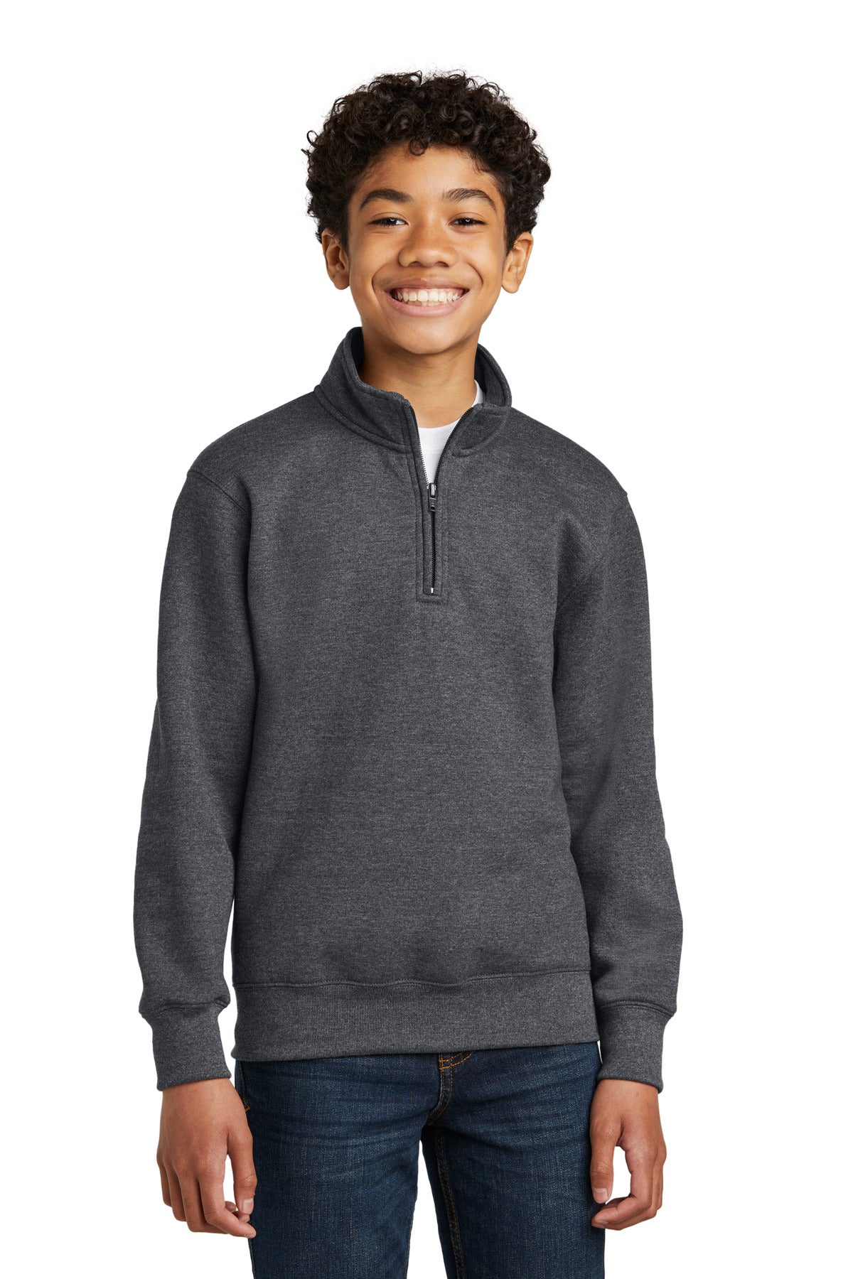 Port &amp; Company® Youth Core Fleece 1/4-Zip Pullover Sweatshirt PC78YQ
