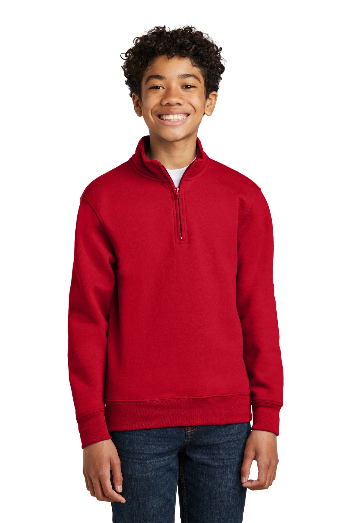 Port &amp; Company® Youth Core Fleece 1/4-Zip Pullover Sweatshirt PC78YQ