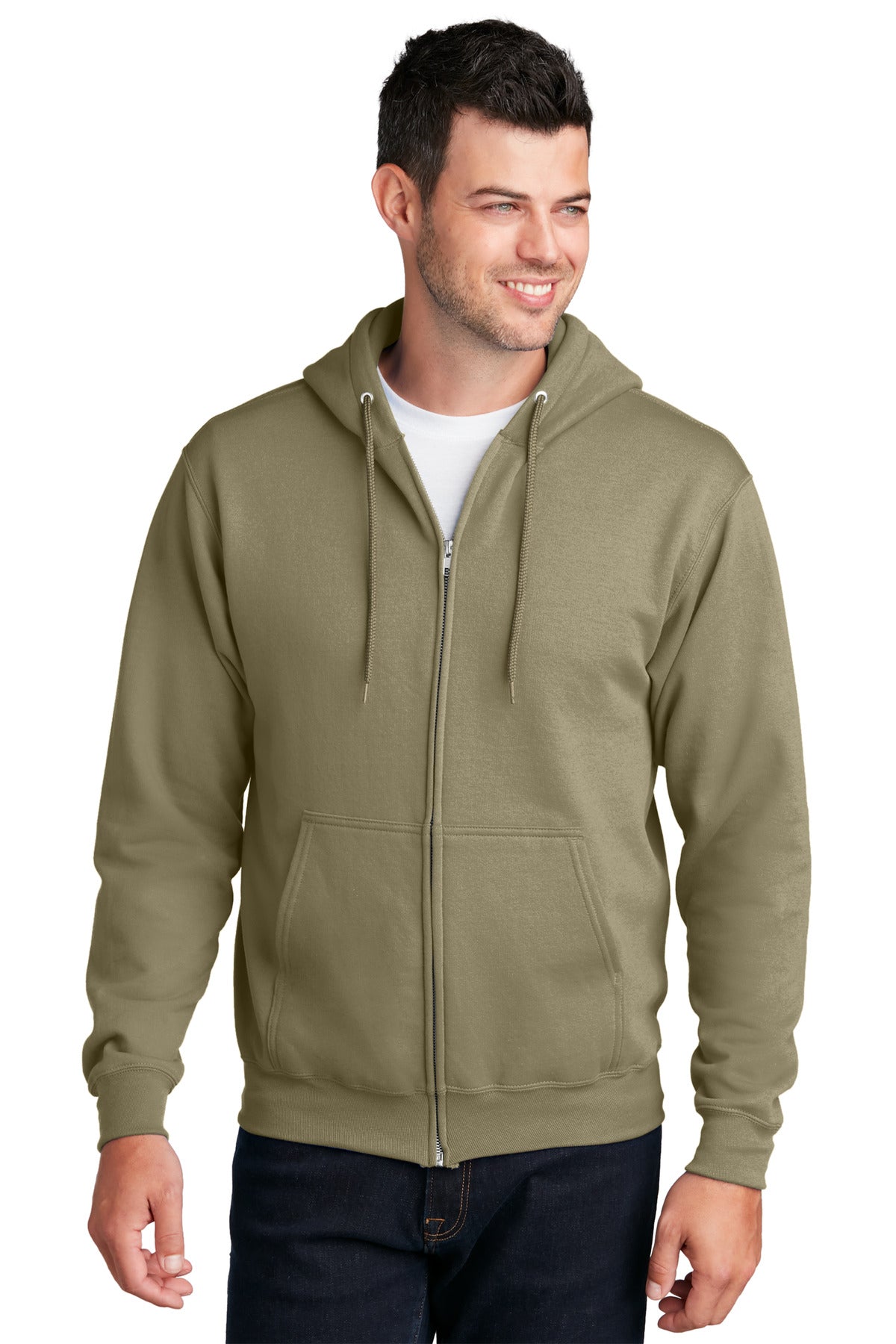 Port &amp; Company® - Core Fleece Full-Zip Hooded Sweatshirt. PC78ZH