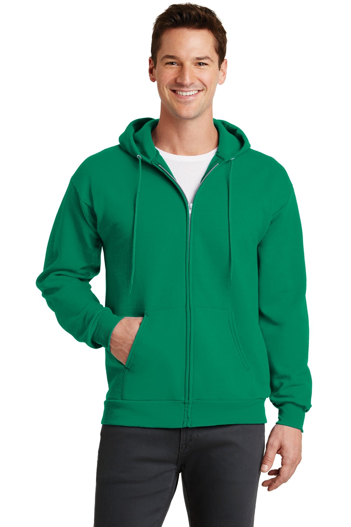 Port &amp; Company® - Core Fleece Full-Zip Hooded Sweatshirt. PC78ZH