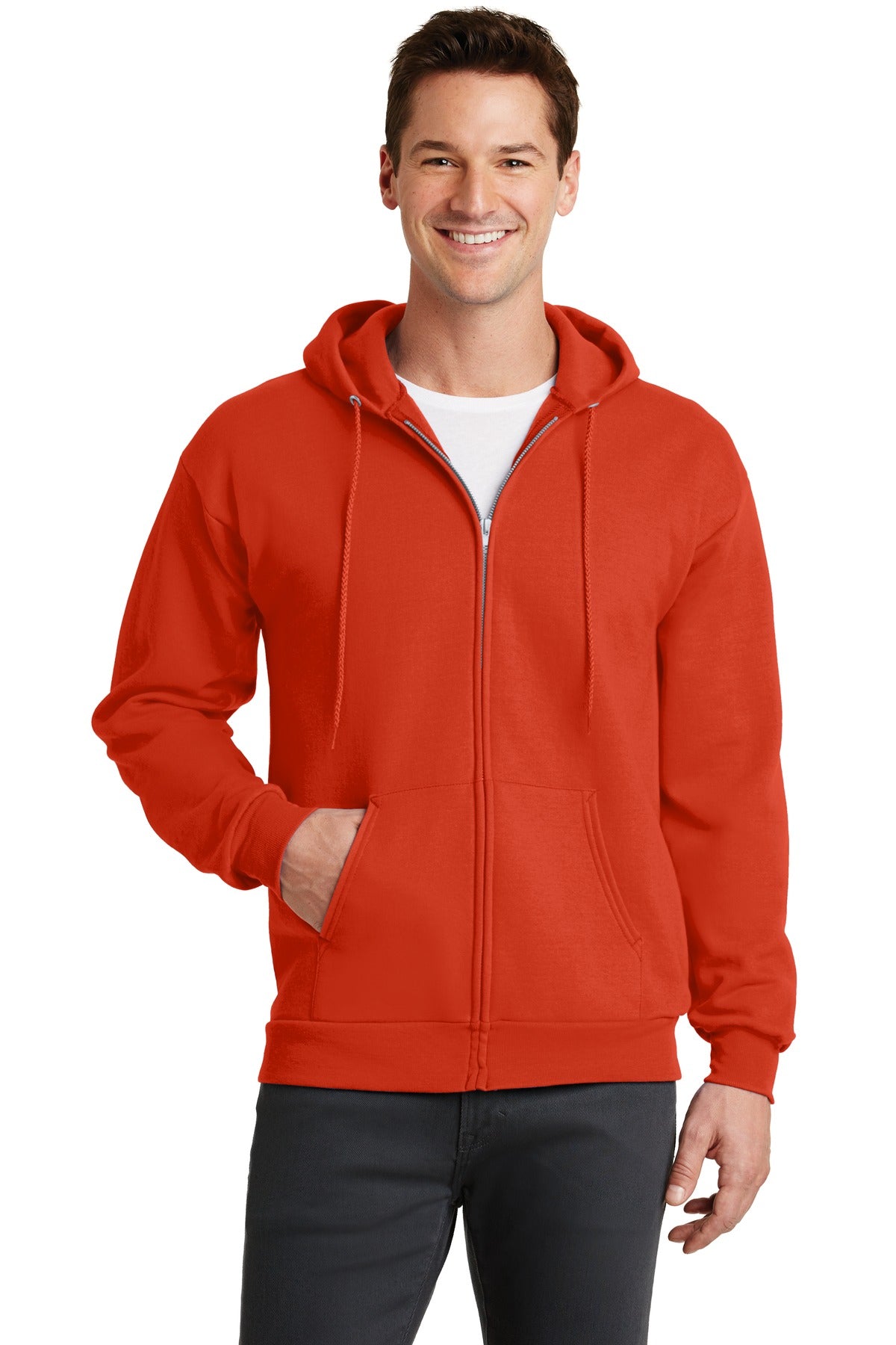 Port &amp; Company® - Core Fleece Full-Zip Hooded Sweatshirt. PC78ZH