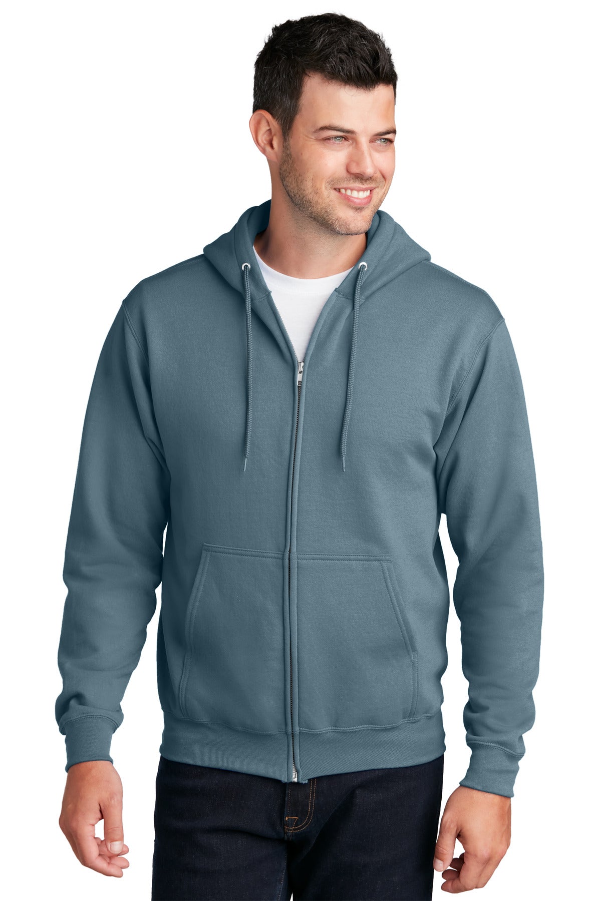 Port &amp; Company® - Core Fleece Full-Zip Hooded Sweatshirt. PC78ZH