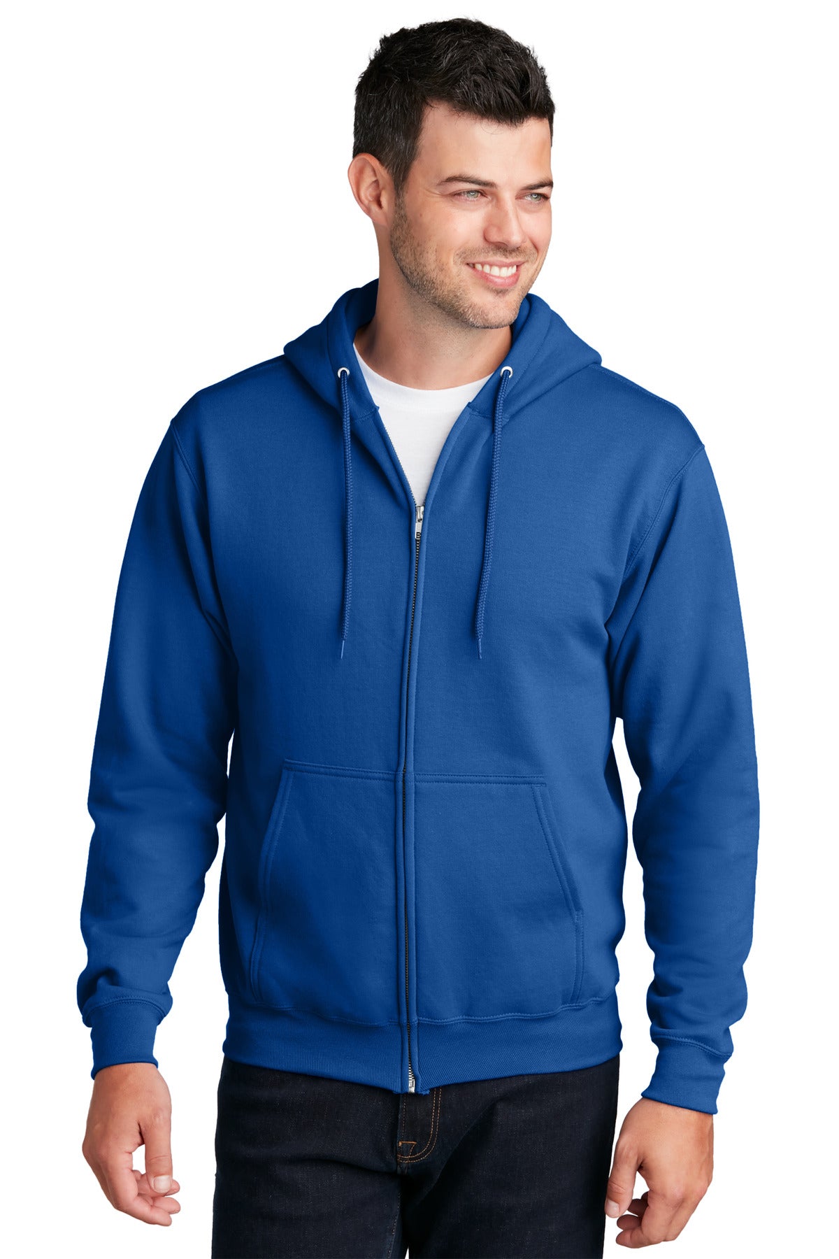 Port &amp; Company® - Core Fleece Full-Zip Hooded Sweatshirt. PC78ZH