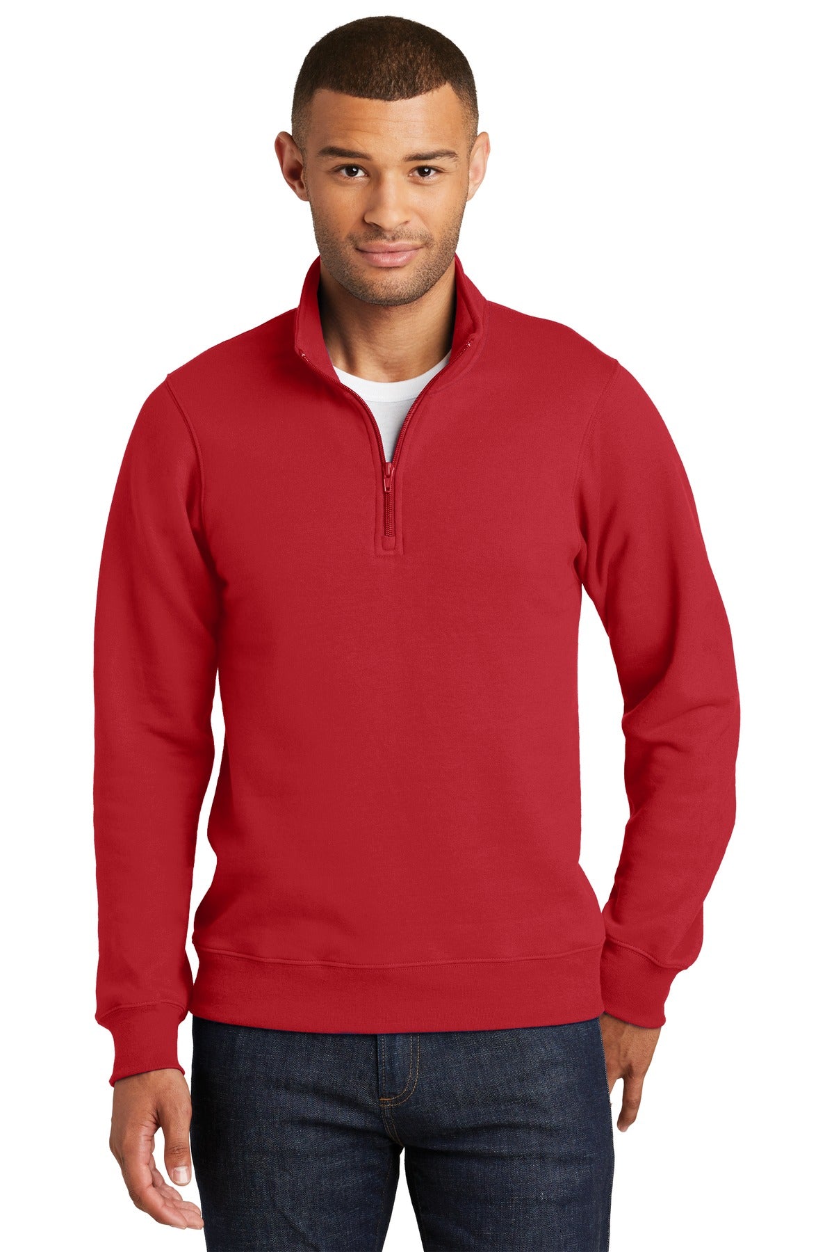 Port &amp; Company® Fan Favorite Fleece 1/4-Zip Pullover Sweatshirt. PC850Q