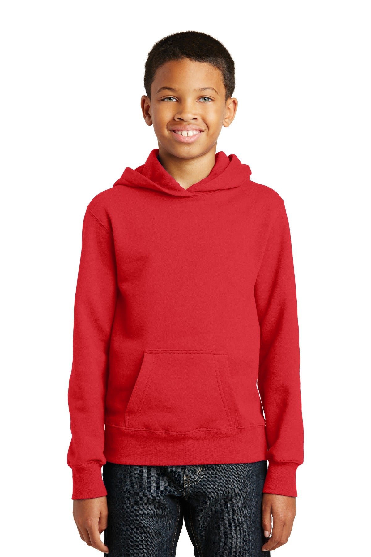 Port &amp; Company® Youth Fan Favorite Fleece Pullover Hooded Sweatshirt. PC850YH
