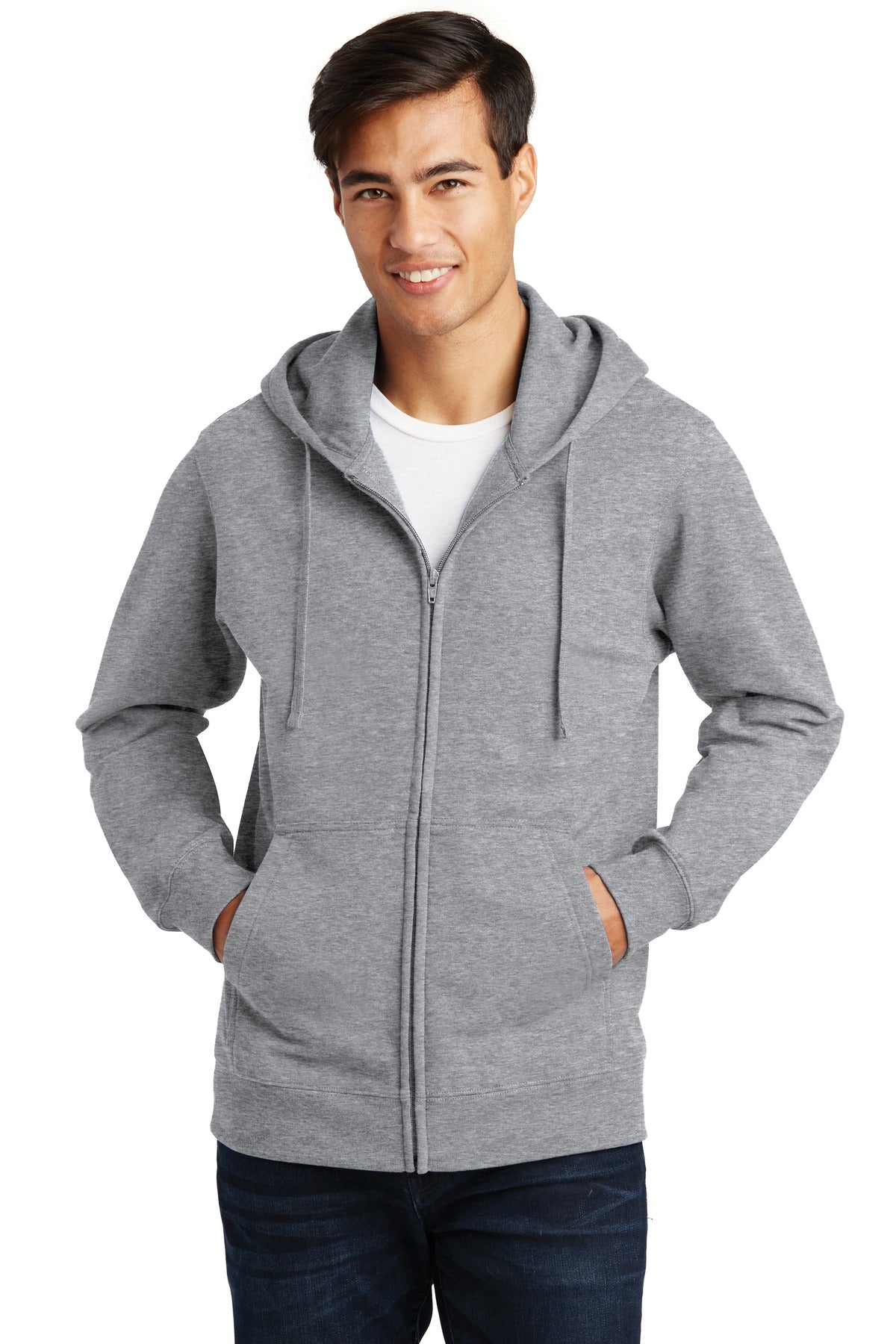 Port &amp; Company® Fan Favorite Fleece Full-Zip Hooded Sweatshirt. PC850ZH