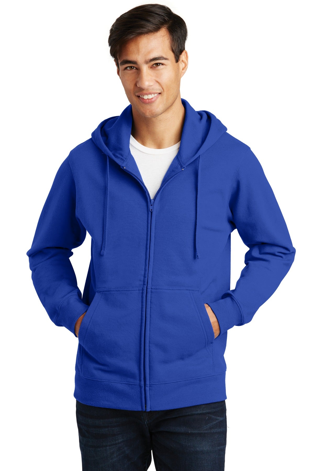Port &amp; Company® Fan Favorite Fleece Full-Zip Hooded Sweatshirt. PC850ZH