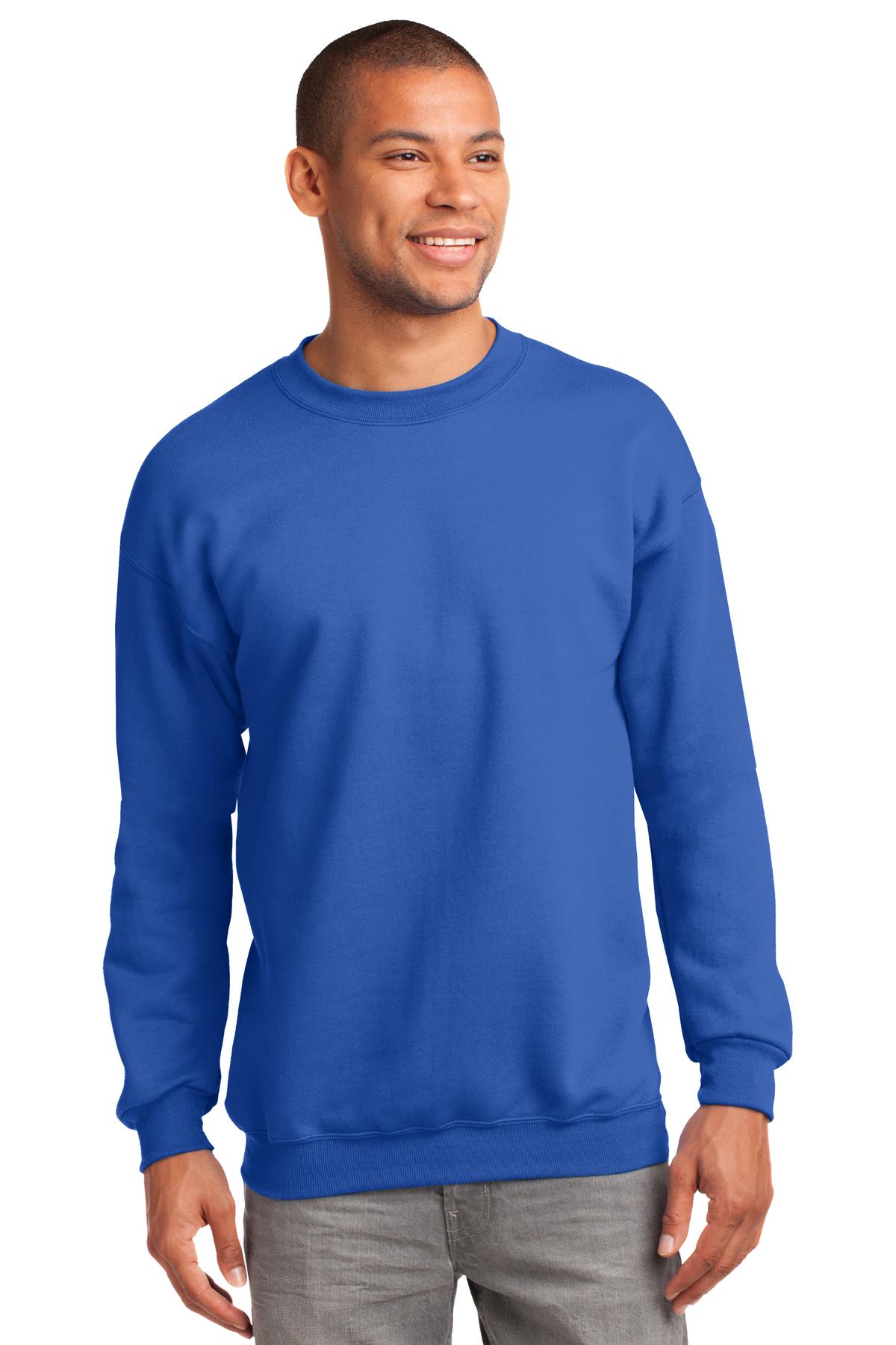 Port &amp; Company® Tall Essential Fleece Crewneck Sweatshirt. PC90T
