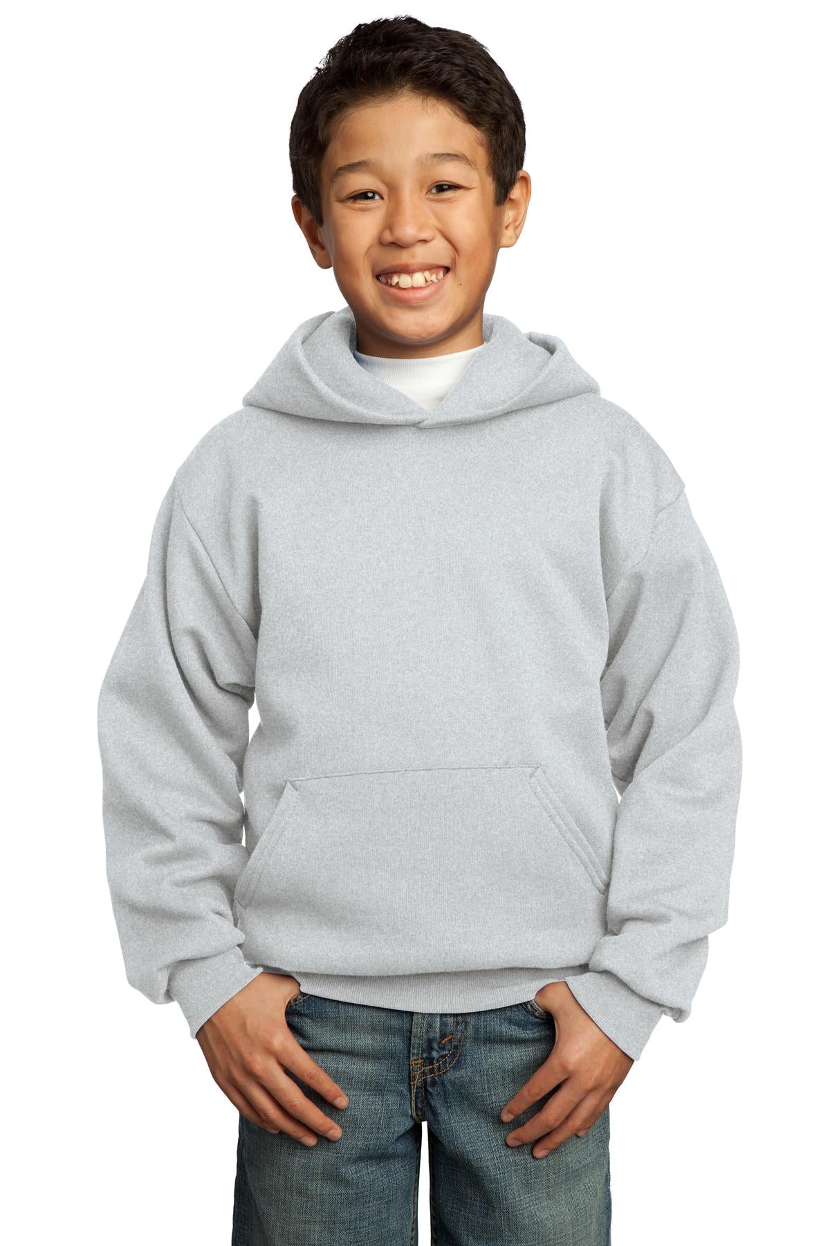 Port &amp; Company® - Youth Core Fleece Pullover Hooded Sweatshirt.  PC90YH