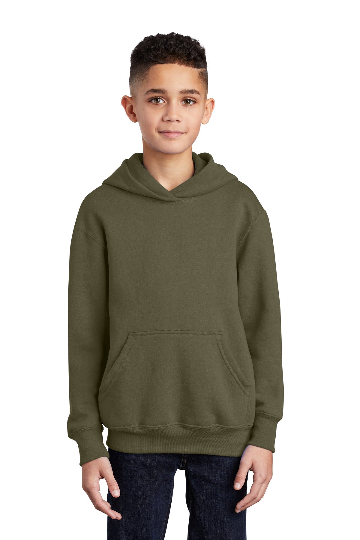 Port &amp; Company® - Youth Core Fleece Pullover Hooded Sweatshirt.  PC90YH