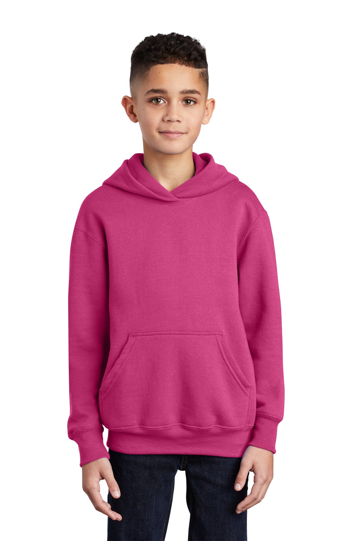 Port &amp; Company® - Youth Core Fleece Pullover Hooded Sweatshirt.  PC90YH