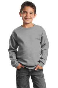 Port & Company® Youth Core Fleece Crewneck Sweatshirt.  PC90Y
