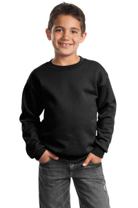 Port & Company® Youth Core Fleece Crewneck Sweatshirt.  PC90Y