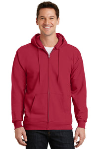 Port & Company® Essential Fleece Full-Zip Hooded Sweatshirt.  PC90ZH