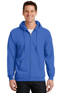 Port & Company® Essential Fleece Full-Zip Hooded Sweatshirt.  PC90ZH