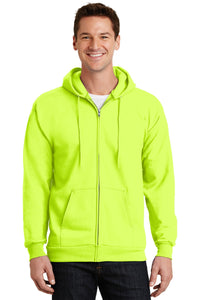 Port & Company® Essential Fleece Full-Zip Hooded Sweatshirt.  PC90ZH