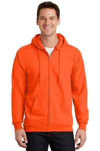Port & Company® Essential Fleece Full-Zip Hooded Sweatshirt.  PC90ZH