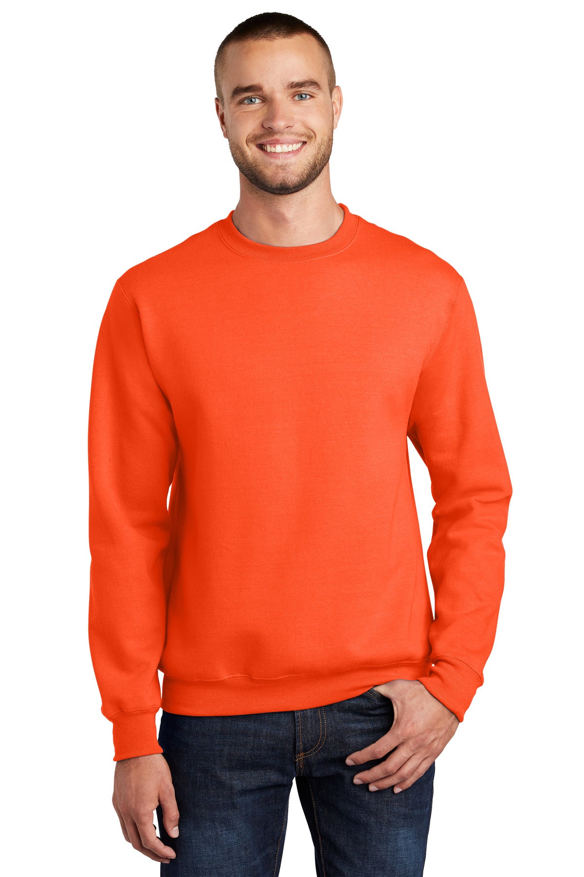 Port &amp; Company® Essential Fleece Crewneck Sweatshirt.  PC90