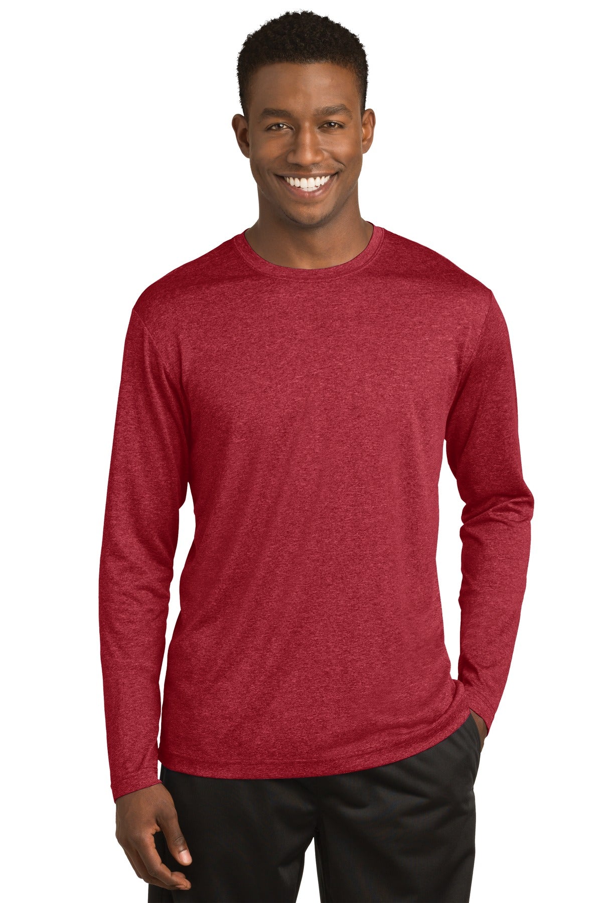 Sport-Tek® Long Sleeve Heather Contender® Tee. ST360LS