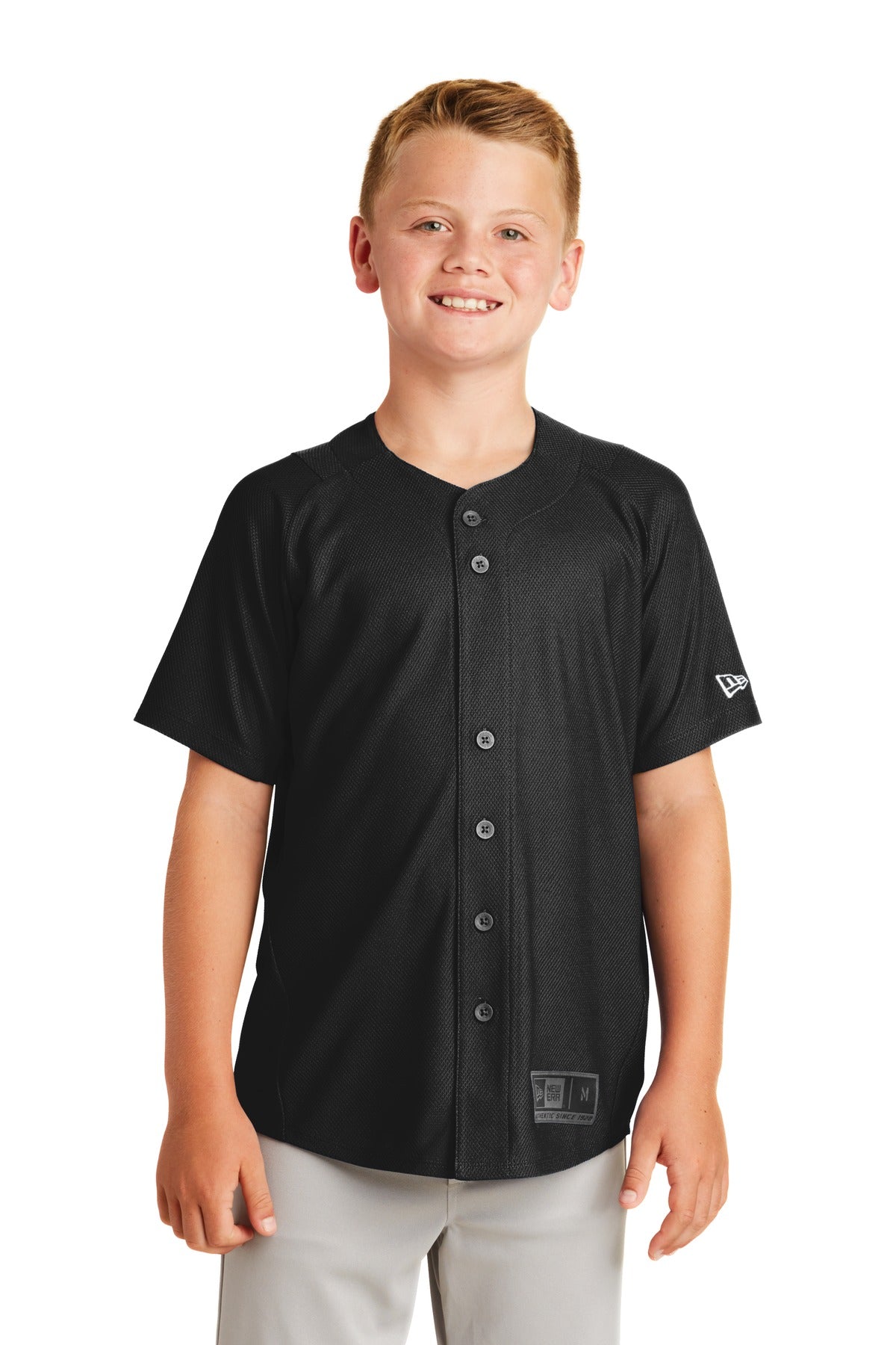 New Era® Youth Diamond Era Full-Button Jersey. YNEA220