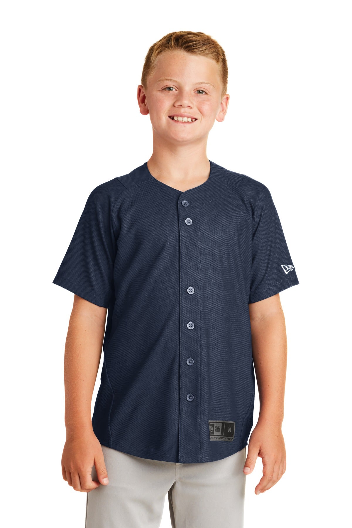 New Era® Youth Diamond Era Full-Button Jersey. YNEA220