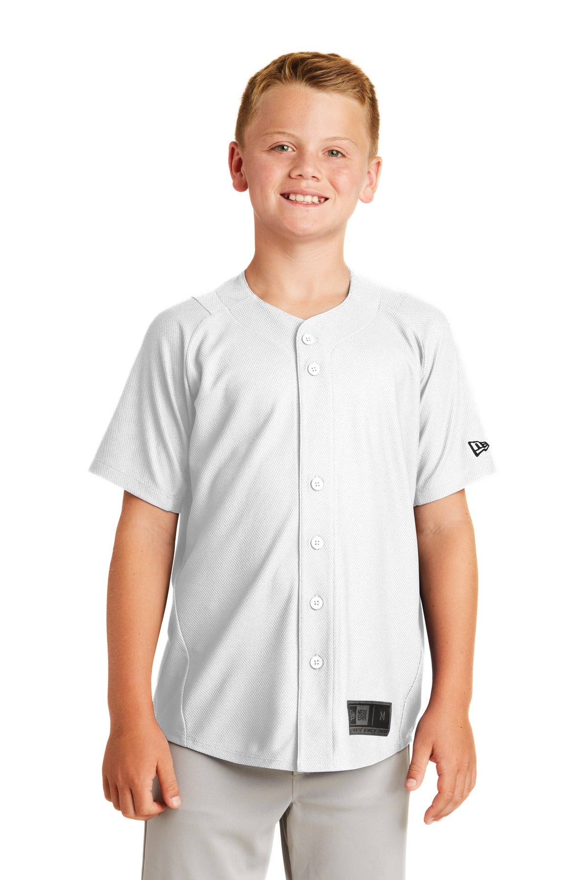 New Era® Youth Diamond Era Full-Button Jersey. YNEA220