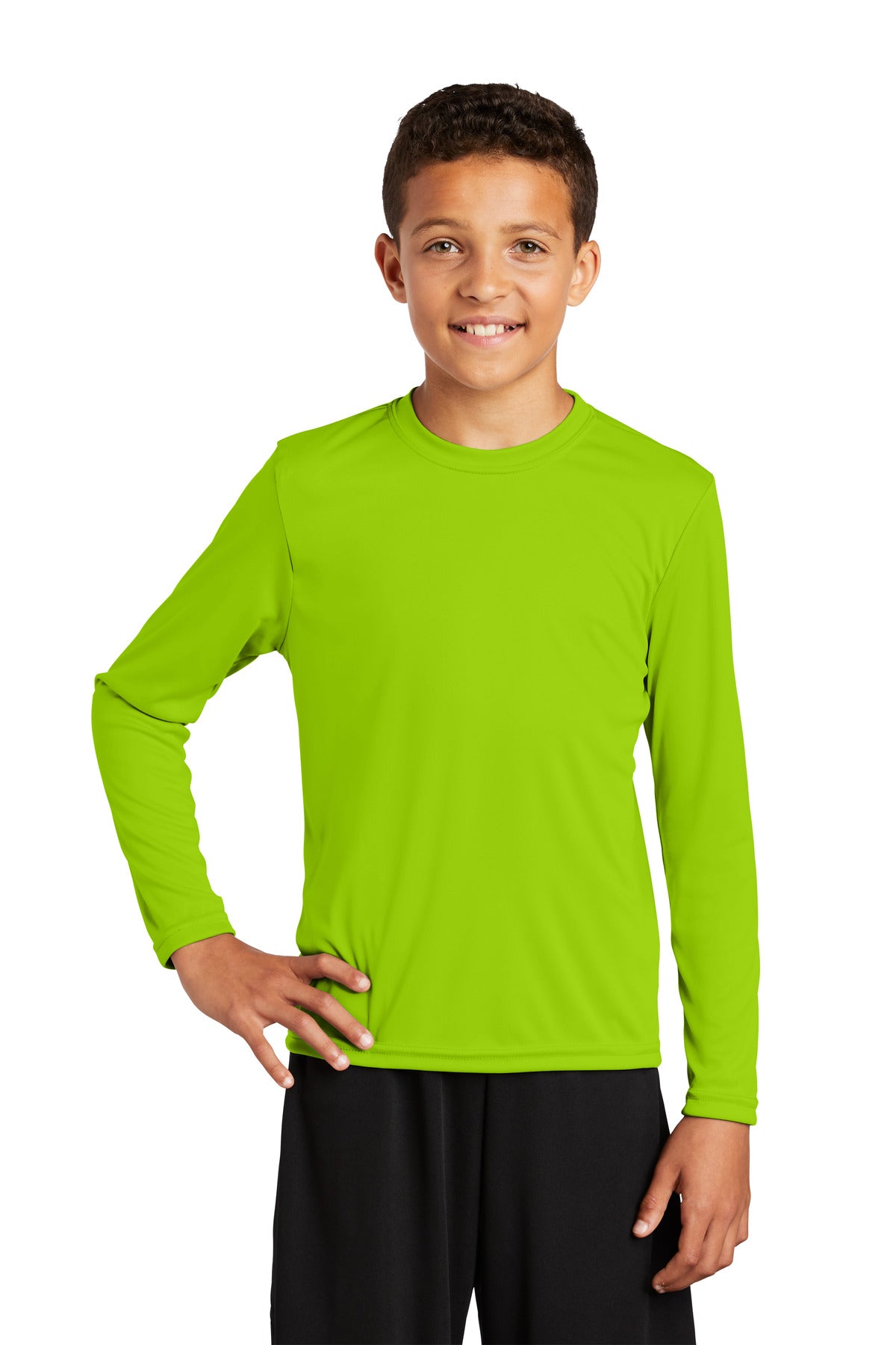 Sport-Tek® Youth Long Sleeve PosiCharge® Competitor® Tee. YST350LS
