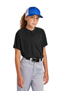 Sport-Tek® Youth PosiCharge® Competitor® 2-Button Henley YST359