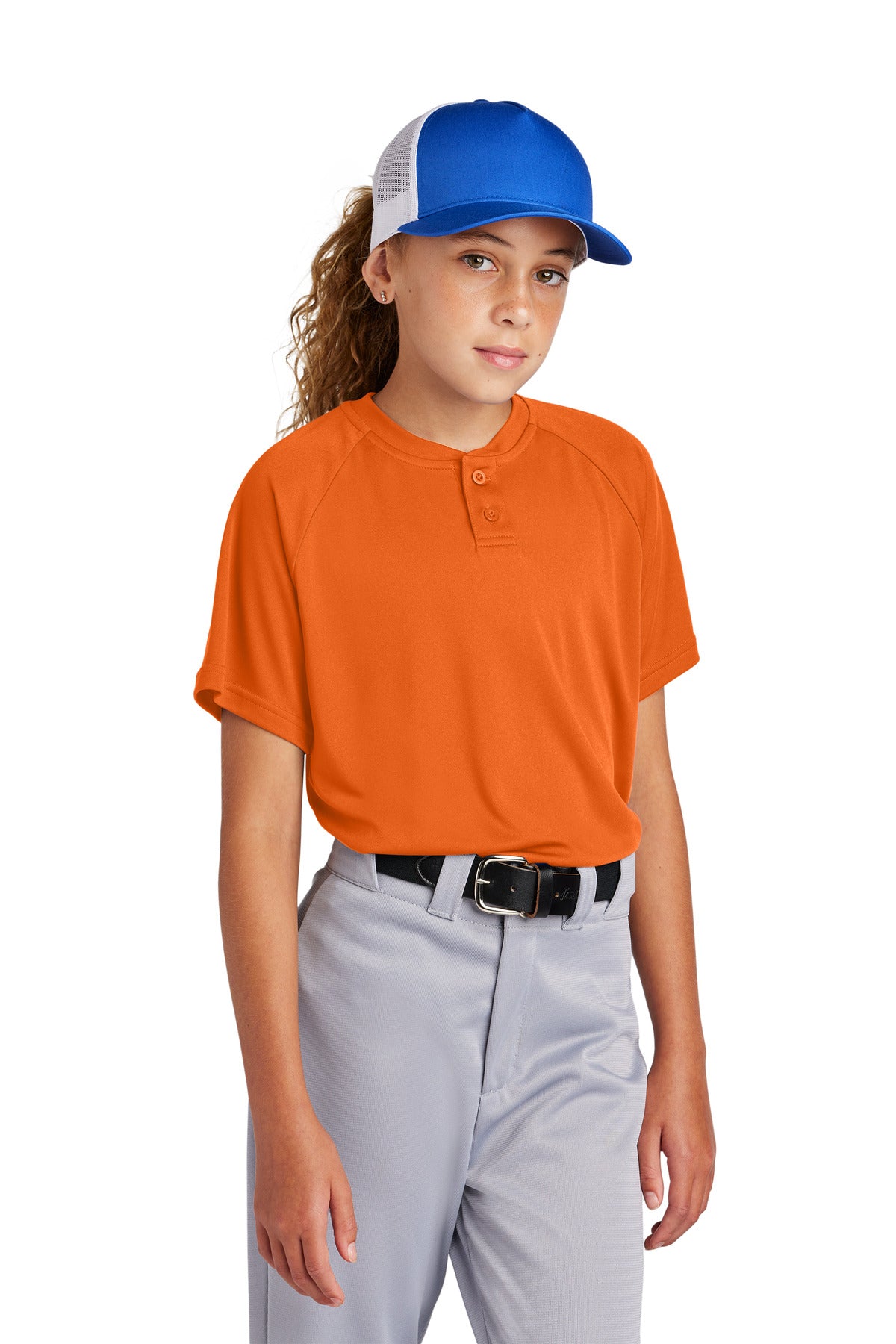 Sport-Tek® Youth PosiCharge® Competitor® 2-Button Henley YST359